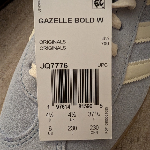 Adidas Gazelle Bold Platform Sneakers -NWT - Picture 12 of 16